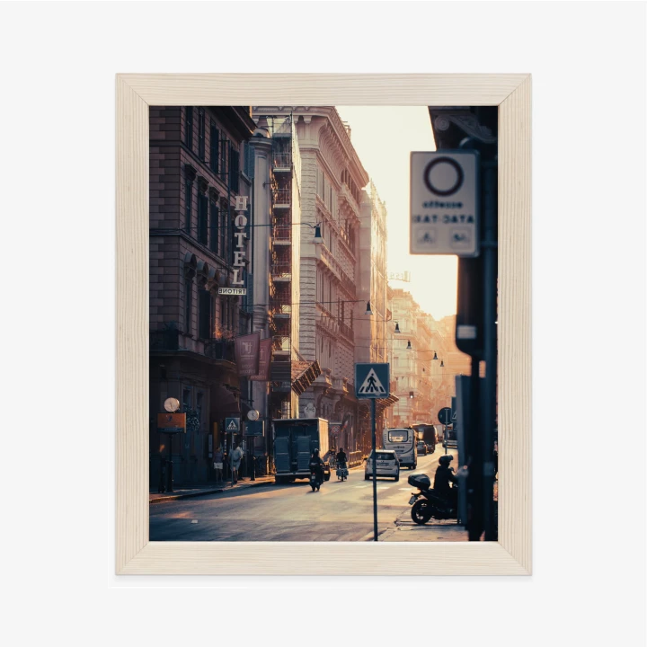 Plakat Ulice Rzymu O Wschodzie Słońca