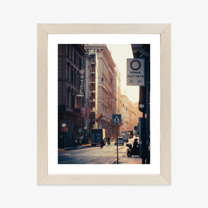 Plakat Ulice Rzymu O Wschodzie Słońca