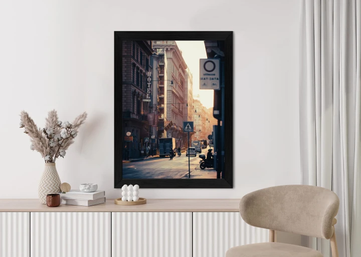 Plakat Ulice Rzymu O Wschodzie Słońca