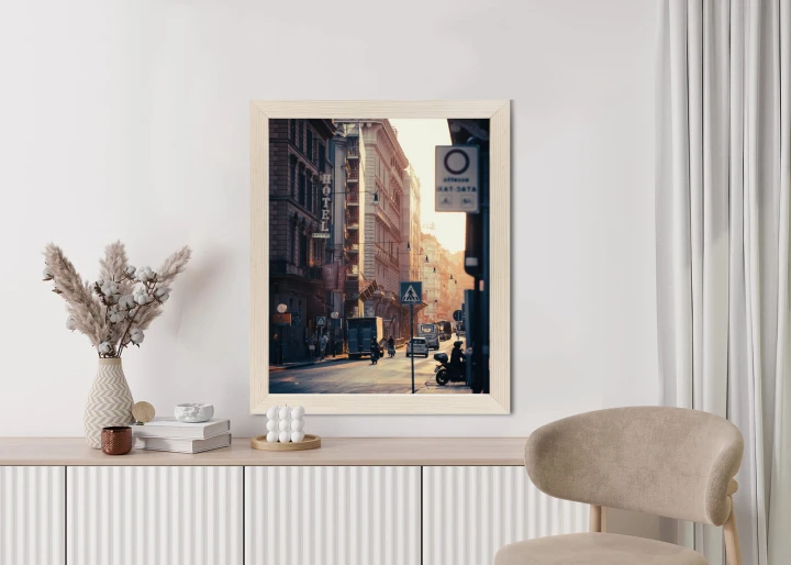 Plakat Ulice Rzymu O Wschodzie Słońca