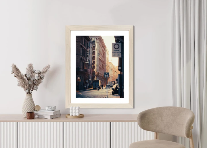 Plakat Ulice Rzymu O Wschodzie Słońca