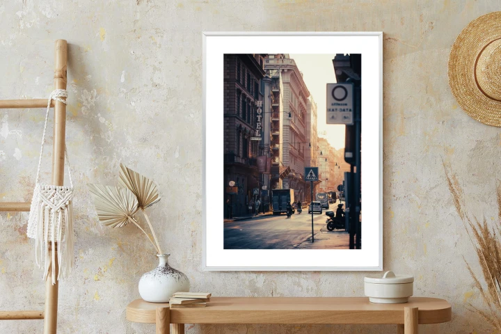 Plakat Ulice Rzymu O Wschodzie Słońca