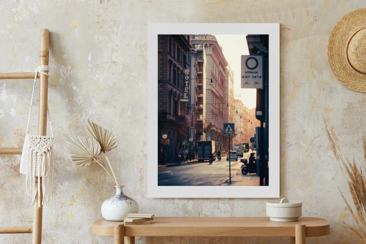 Plakat Ulice Rzymu O Wschodzie Słońca