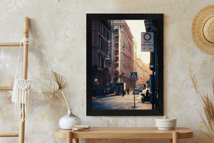 Plakat Ulice Rzymu O Wschodzie Słońca