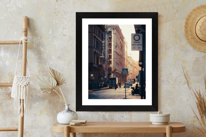 Plakat Ulice Rzymu O Wschodzie Słońca