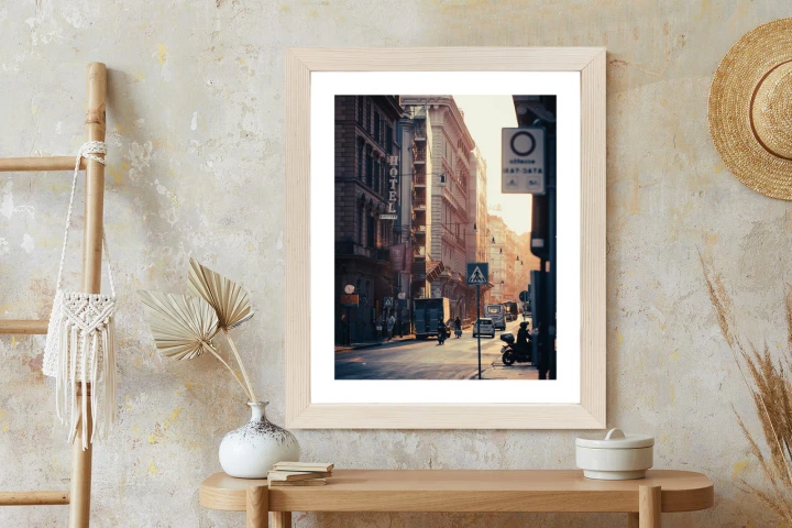 Plakat Ulice Rzymu O Wschodzie Słońca