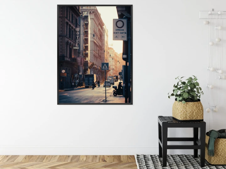 Plakat Ulice Rzymu O Wschodzie Słońca