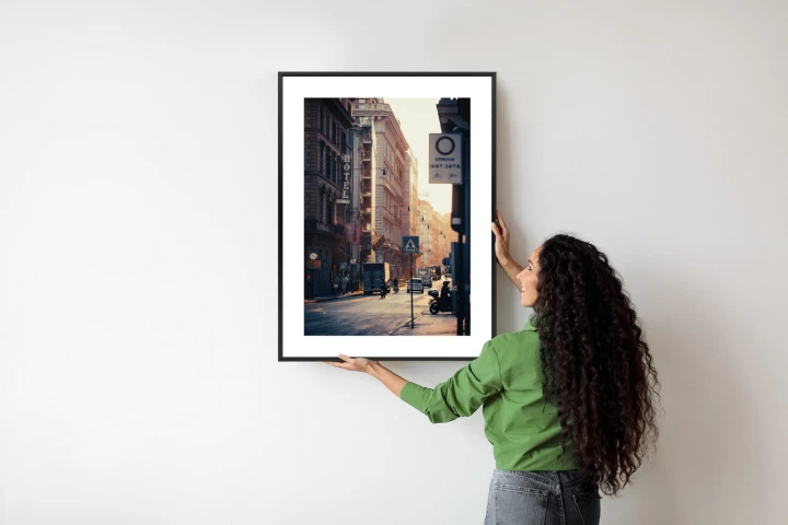 Plakat Ulice Rzymu O Wschodzie Słońca