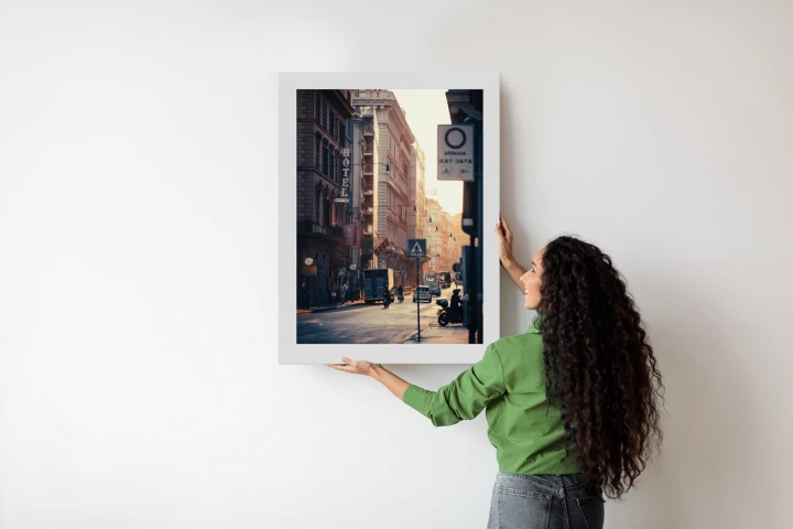 Plakat Ulice Rzymu O Wschodzie Słońca