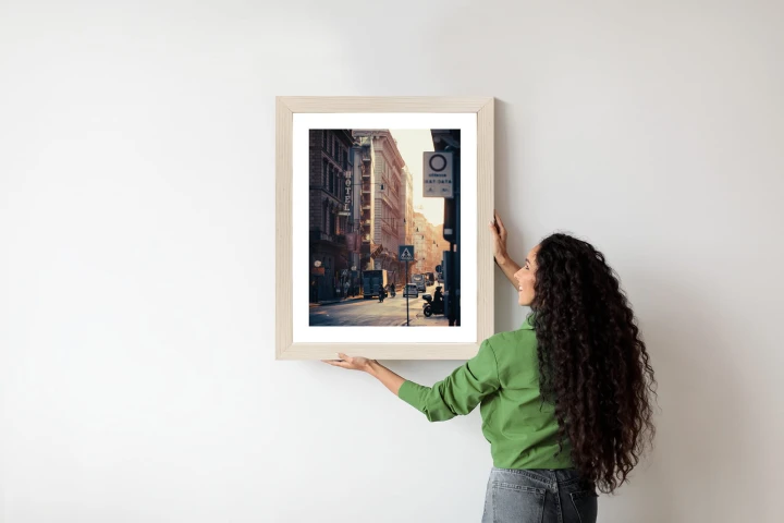 Plakat Ulice Rzymu O Wschodzie Słońca