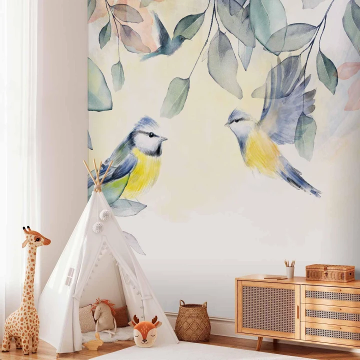 Fototapeta - Kolorowe sikorki