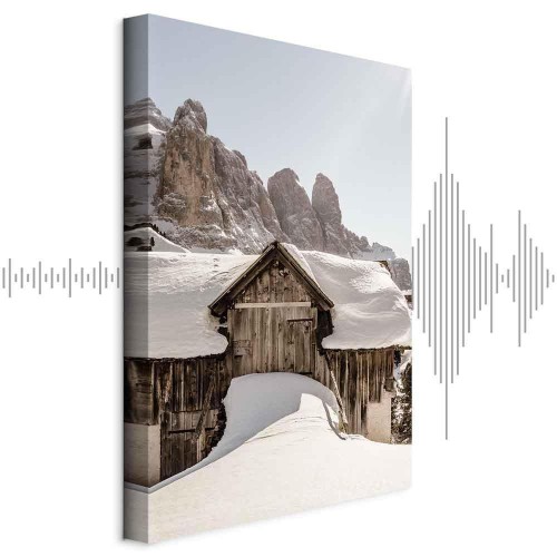 Obraz - Zima w Dolomitach (1-częściowy) pionowy
