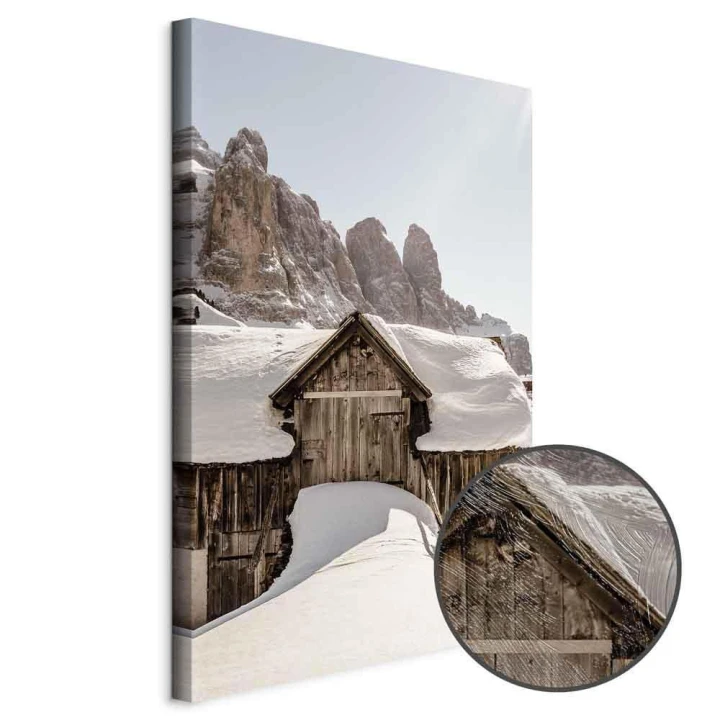 Obraz - Zima w Dolomitach (1-częściowy) pionowy