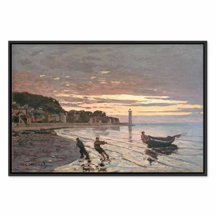 Obraz - Claude Monet – Holowanie łodzi w Honfleur