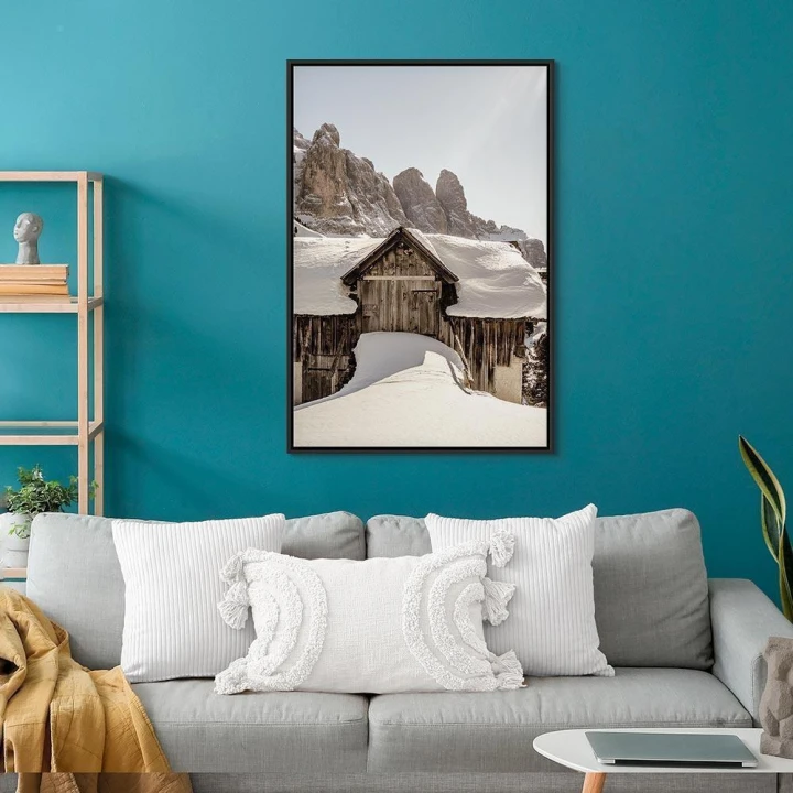 Obraz - Zima w Dolomitach (1-częściowy) pionowy