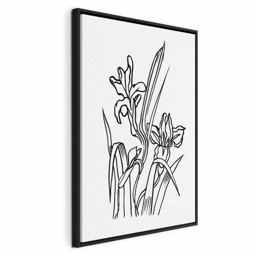 Obraz - Zakochane irysy (1-częściowy) pionowy