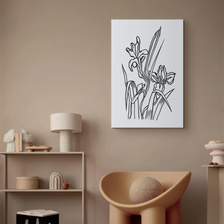 Obraz - Zakochane irysy (1-częściowy) pionowy