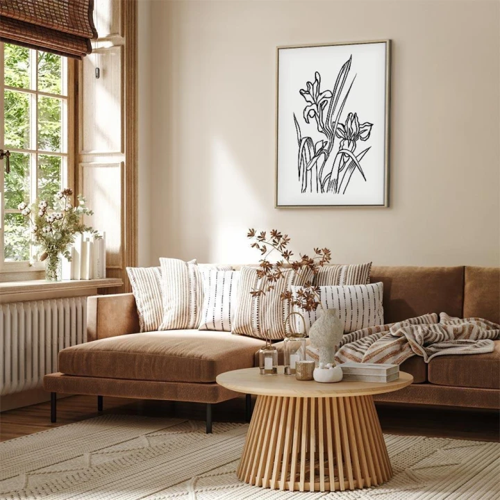 Obraz - Zakochane irysy (1-częściowy) pionowy