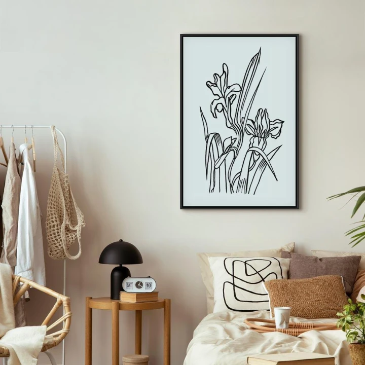 Obraz - Zakochane irysy (1-częściowy) pionowy