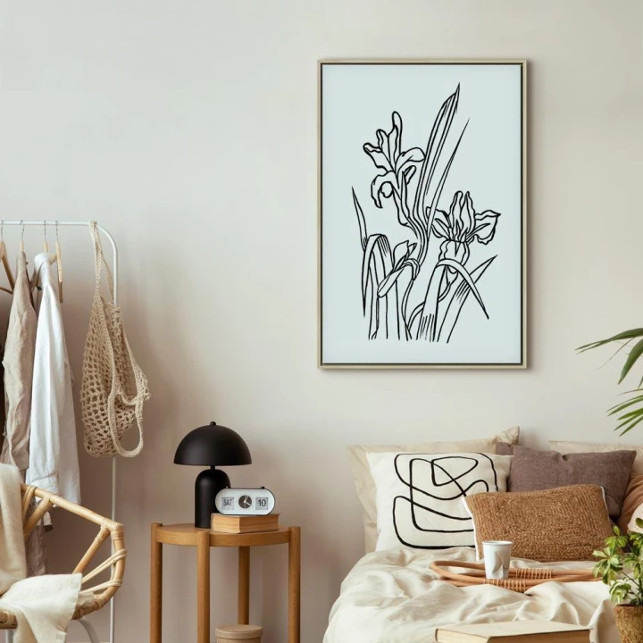 Obraz - Zakochane irysy (1-częściowy) pionowy