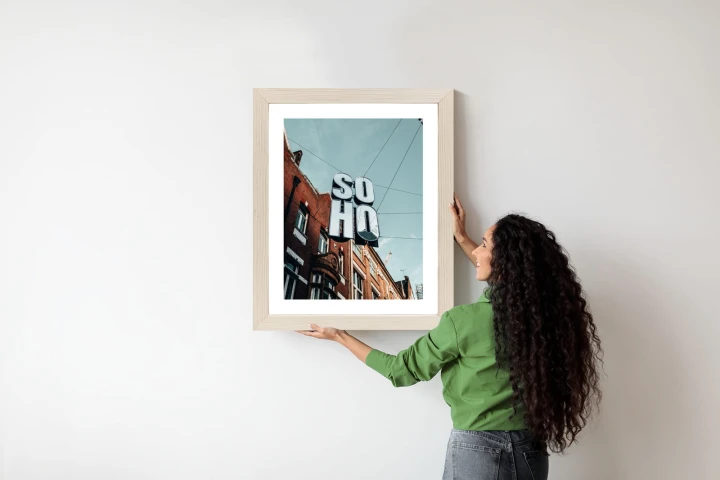 Plakat Znak Soho Na Londyńskiej Ulicy