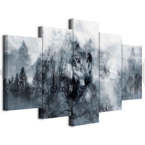 Obraz - Drapieżnik z gór (5-częściowy) szeroki