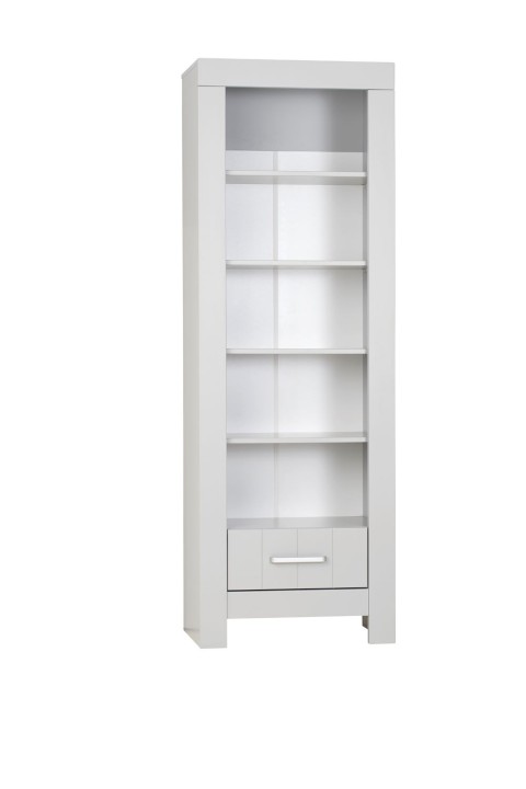 Regał dla dziecka Calmo szary z półkami i szufladą