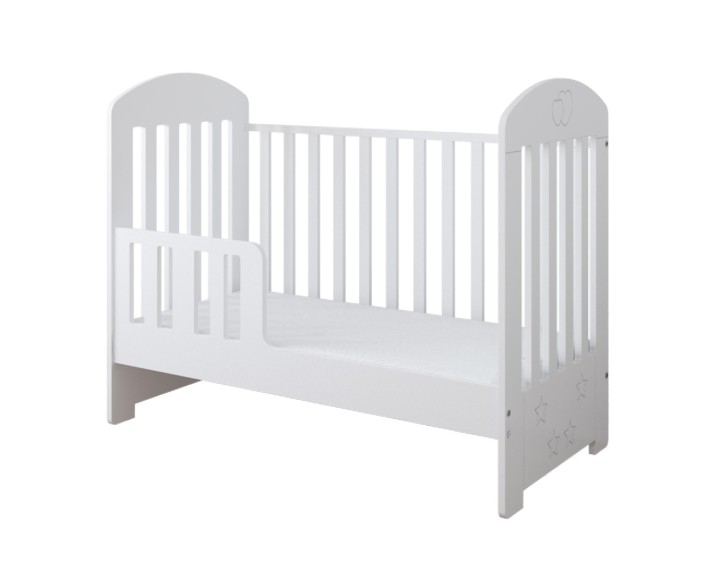 Łóżeczko dziecięce Sweet Dreams z barierką po przekształceniu w tapczanik