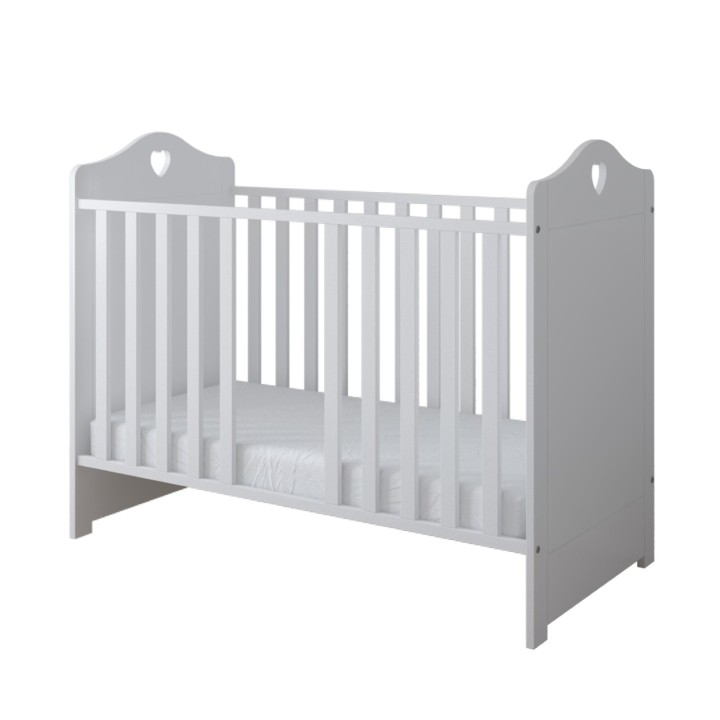 Łóżeczko niemowlęce Bella z dwoma wyjmowanymi szczebelkami w boku