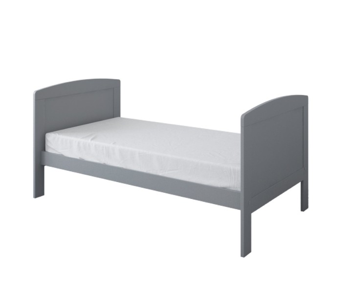 Szare łóżeczko 3w1 w wersji tapczanik dla dziecka