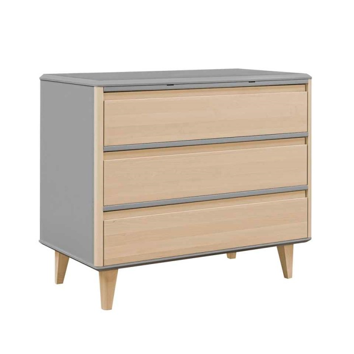 Komoda Loopi brzoza szary korpus