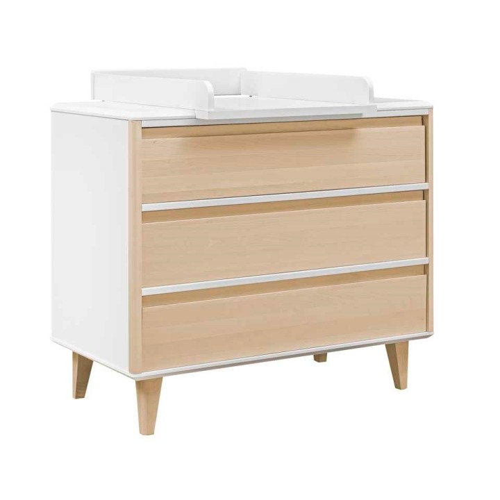 Komoda z przewijakiem Loopi brzoza biała