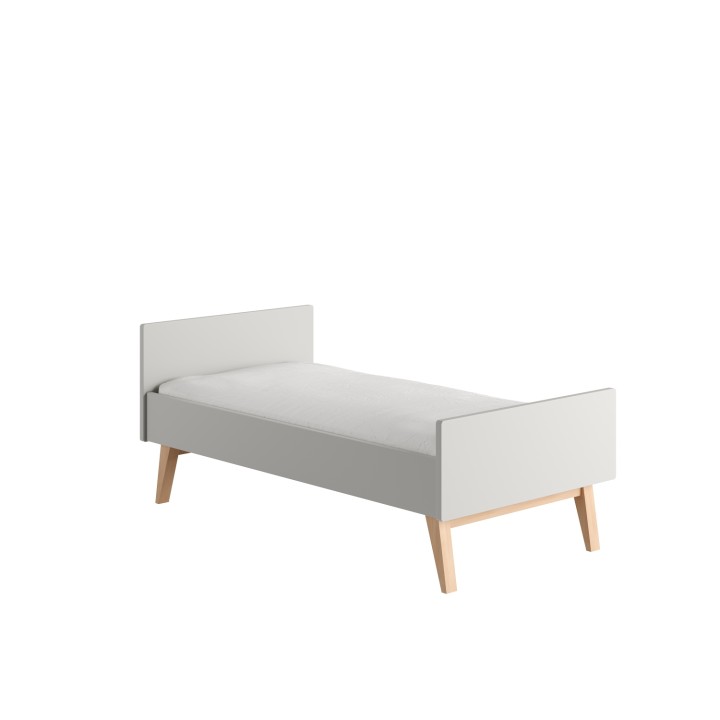 Tapczanik dziecięcy Swing szary 140x70 dla przedszkolaka