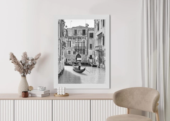 Plakat Wenecka Podróż Gondolą