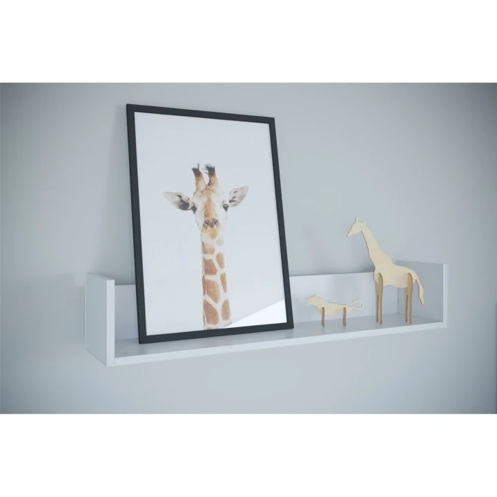 Półka Victor z grafiką i dekoracjami w pokoju chłopca