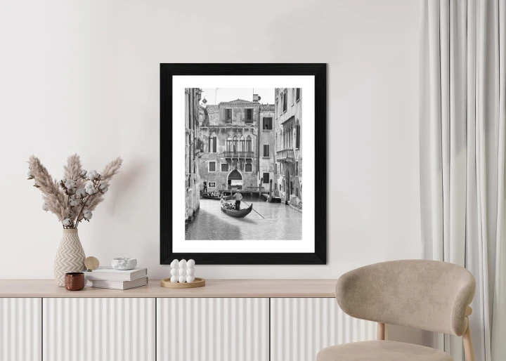 Plakat Wenecka Podróż Gondolą