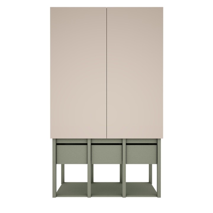 Szafa Tweens eukaliptus widok z przodu do pokoju dziecka