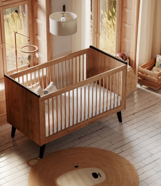 Łóżeczko-tapczanik 140x70 Retro w aranżacji pokoju dziecka