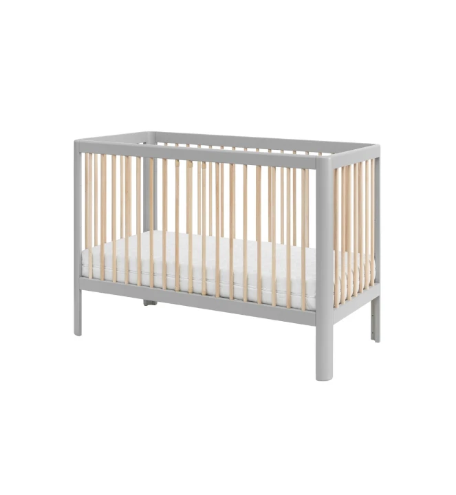 łóżeczko dziecięce 120x60 szare