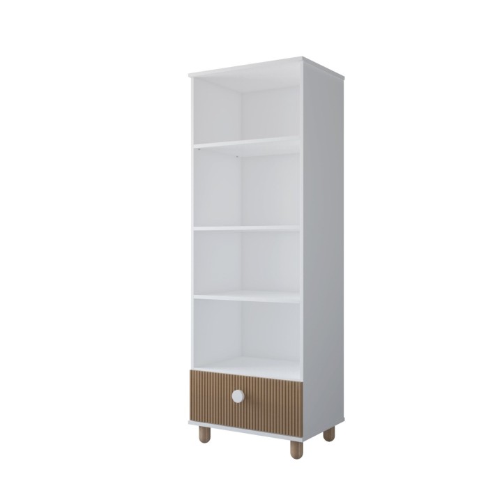 biały regał dziecięcy Cocolo – na książki i zabawki