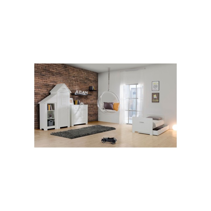 Pokój dla chłopca Marsylia białe meble domki
