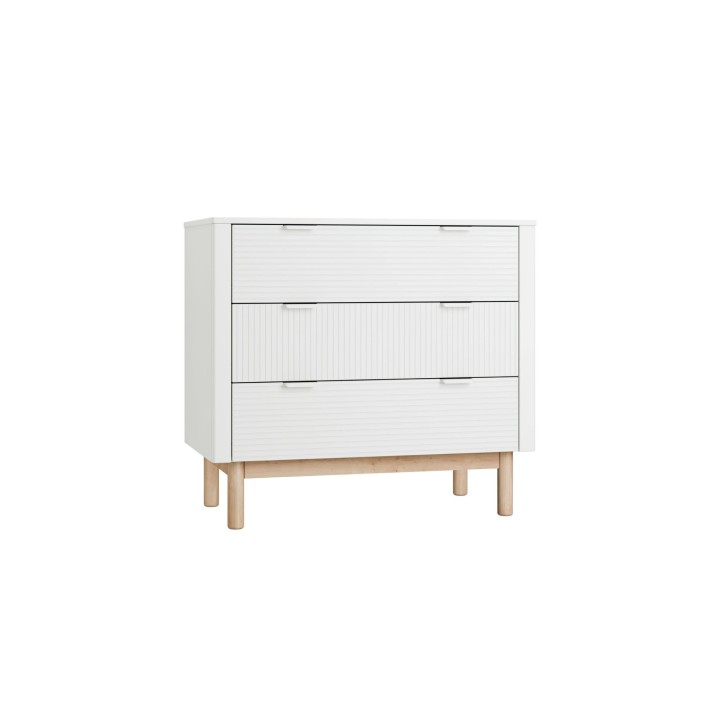 Komoda Miloo biała 3 szuflady, samodomyk