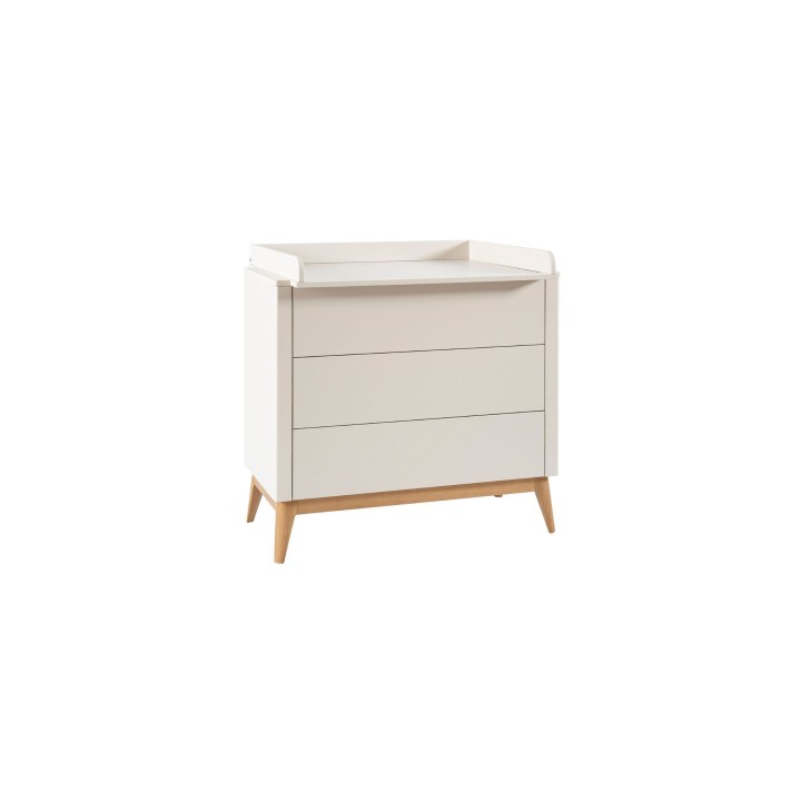 Komoda z przewijakiem Seth szampańska 3 szuflady do pokoju dziecka