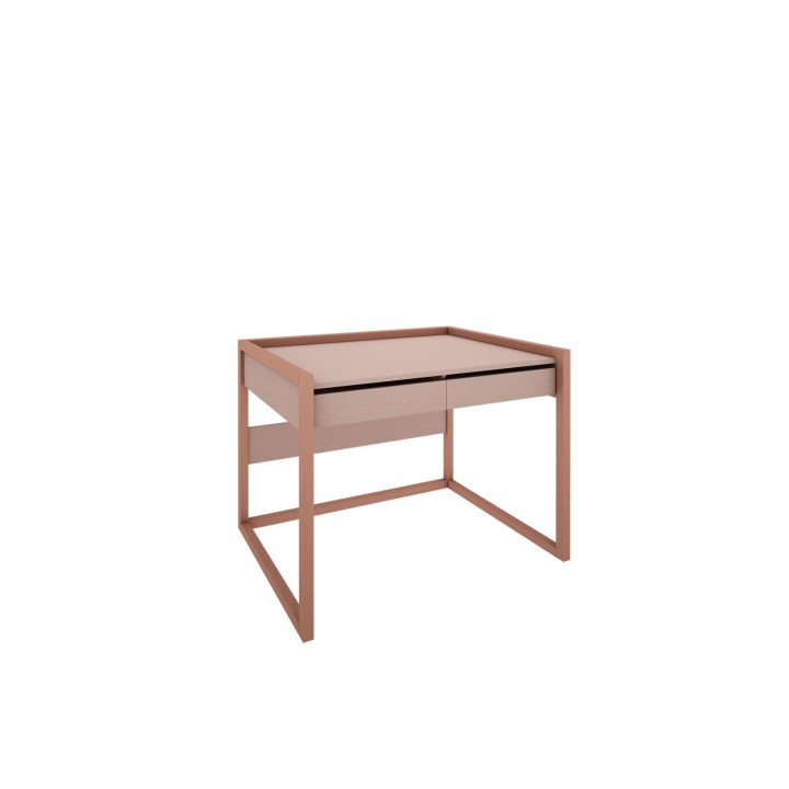 Biurko Tweens róż z szufladami widok z boku