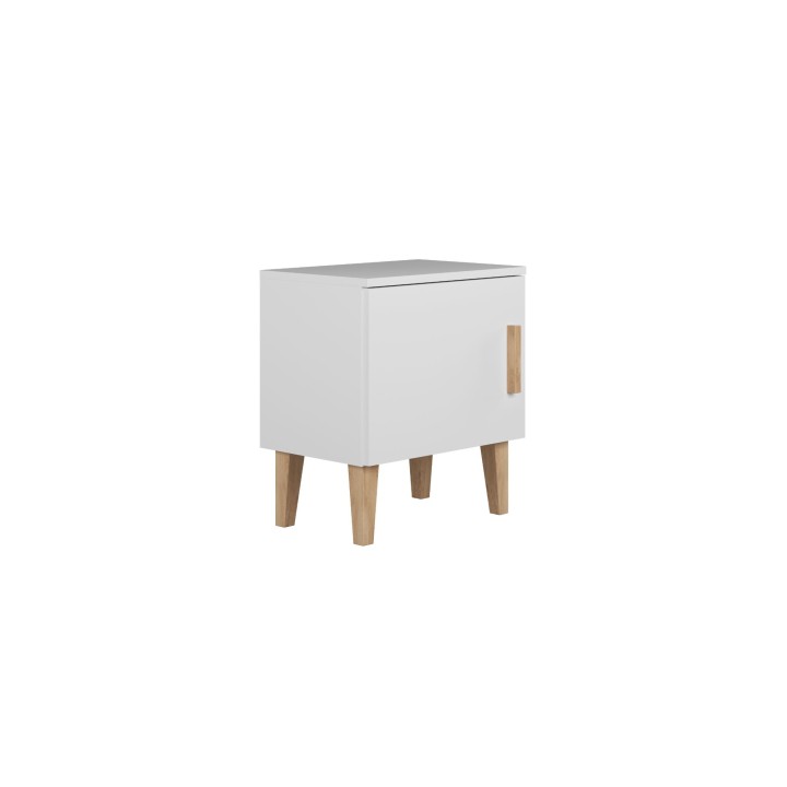 biała szafka nocna Olaf