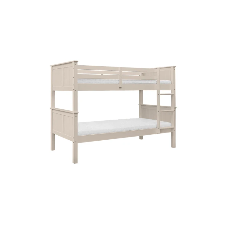 drewniane łóżko piętrowe Collet 90x200 kaszmir dla dziewczynek