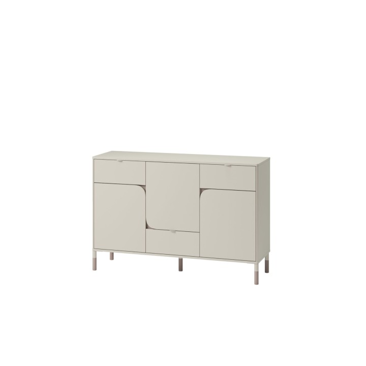 Komoda dla dziewczynki Harmony kaszmir trufla 130 cm 3 szuflady 3 szafki
