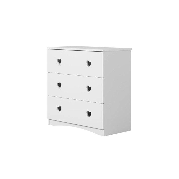 biała komoda Julia do pokoju dziewczynki