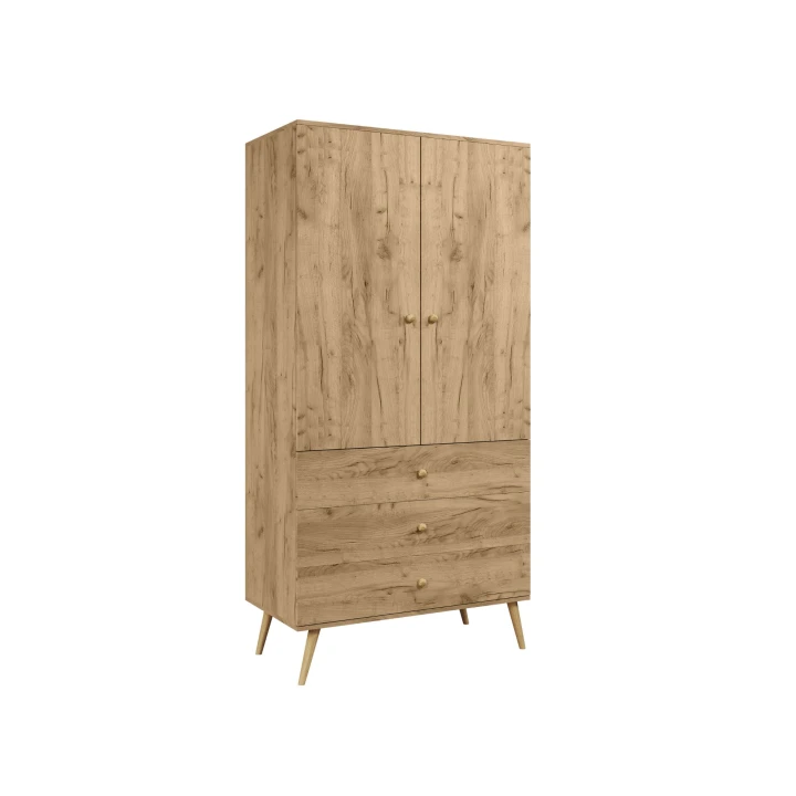 Szafa z drążkiem i szufladami Millea dąb craft