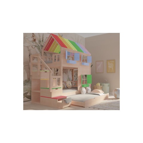 łóżko piętrowe domek dla dzieci